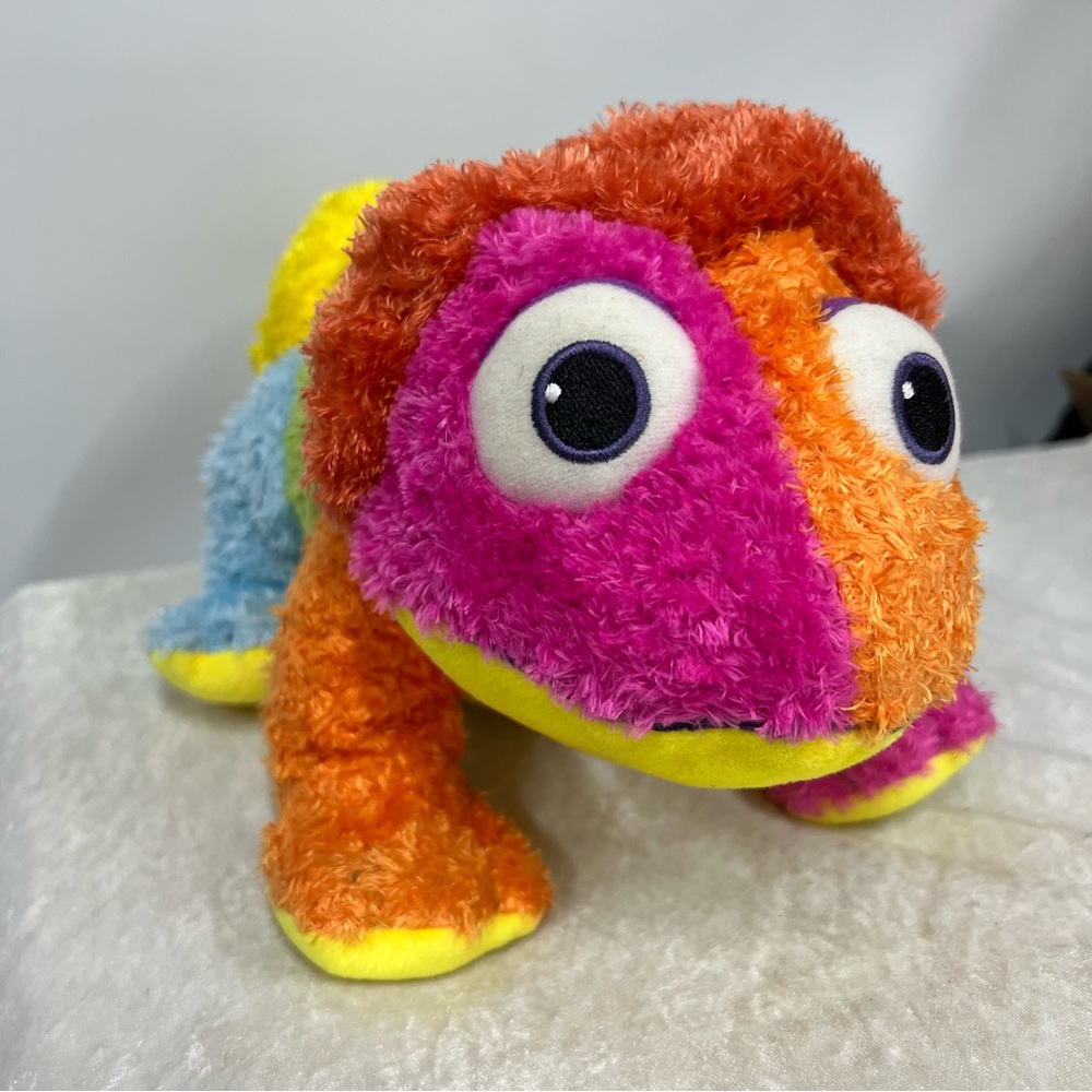 Chameleon Stuffed Plush- Leo Lionni A Color of His Own bright animal toy lizard